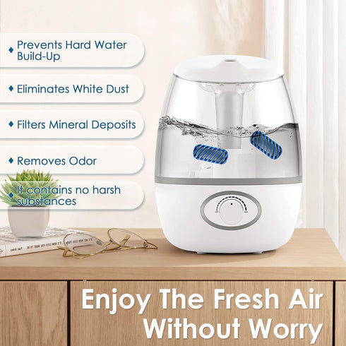 20X Humidifier Demineralization Cartridge Compatible with Most Humidifiers Replacement for Ultrasonic Humidifier Tank Cleaner Fish | Prevents Hard...