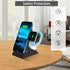 Wireless Charger, 4 in 1 Fast Wireless Charging Station with Night Light, Compatible with iPhone 14, Compatible with Samsung Galaxy Series, Chargi...