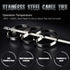 Swpeet 50Pcs 5.9 Inch Stainless Steel Exhaust Strap Wrap Coated Locking Cable Zip Ties Perfect for Automotive Parts, Home Repair, Computer Repair...