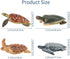 Toymany 6PCS Realistic Sea Turtle Figurines, Plastic Ocean Sea Animals Figures Set includes of Turtles, Educational Toy Cake Toppers Christmas Bir...