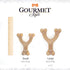Nylabone Gourmet Style Strong Chew Wishbone Dog Chew Toy, Chicken Flavor, Small/Regular (1 Count)...