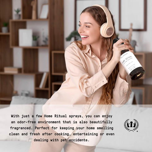 Muse Apothecary Home Ritual Active Odor Eliminator Spray - Odor Eliminator for Home - Furniture Deodorizer Spray & Bathroom Odor Eliminator - Esse...