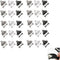 30 pcs 3 Colors Hook and Bar Fasteners for Trousers, Sewing Hooks and Eyes Closure fastenings for Skirt Dress Bra Sewing DIY Crafting...