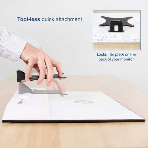 VIVO Quick Attach VESA Adapter Designed for HP Monitors 27er, 27es, 27ea, 25er, 25es, 24ea, 24es, 23er, 23es, 22er, 22es, 22f, 23f, 24f, 25f, 27f,...