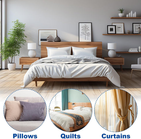 9pcs Duvet Clips for Comforter Inside, White Padded Comforter Clips Strong Hold Duvet Cover Holder Blanket Quilt Fasteners Prevent Comforter from ...