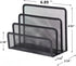 Desk File Holder, 3 Tier Document File Folder Metal Mesh Holder Magazine Organizer for Document/Filing/Folders/Paper for Office & School & Home....