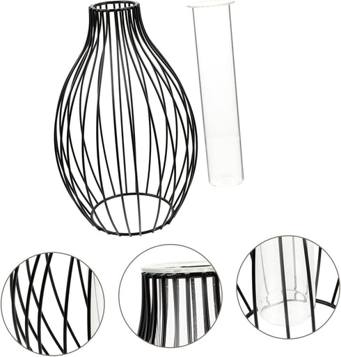 Lantern Vase Decoration Iron Art Plant Containers Plants Tube Vases Wedding Flower Vase Minimalist Flower Bottle Flower Display Holder Centerpiece...