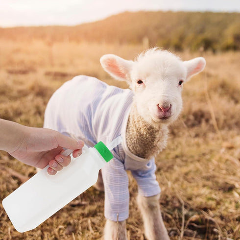1 Set Lamb Feeding Bottle Sheep Feeding Bottle Plastic Animal Milk Bottle Lamb Nursing Bottle Calf Nursing Bottle Goat Feeding Bottle Pet Feeding ...