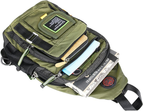 Crossbody Sling Bag Backpack for Men & Women Green...