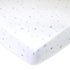 TL Care Fitted Crib Sheet 28" x 52", Soft Breathable Neutral 100% Cotton Jersey Sheet, Blue Stars and Moon, for Boys and Girls, Fits Crib and Todd...