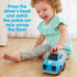 Kidoozie Press ‘n Zoom Police Car - Developmental Activity Toy for Toddlers Ages 12 Months and Older - Great for Fine Motor Skills and Visual Deve...