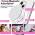 Silicone Suction Cup Phone Mount, Magnetic Suction Phone Case Holder Strong Grip for Selfies and Videos, Hands Free Mirror Shower Phone Holder (Wh...