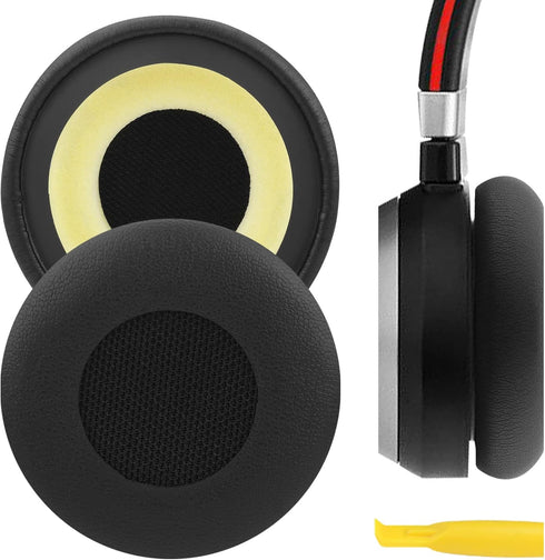 Geekria QuickFit Replacement Ear Pads for Jabra Evolve 65 MS, 65 UC, 65, Evolve 40 UC/MS, 40, Evolve 30 II UC, 20 SE UC Headphones Ear Cushions, H...