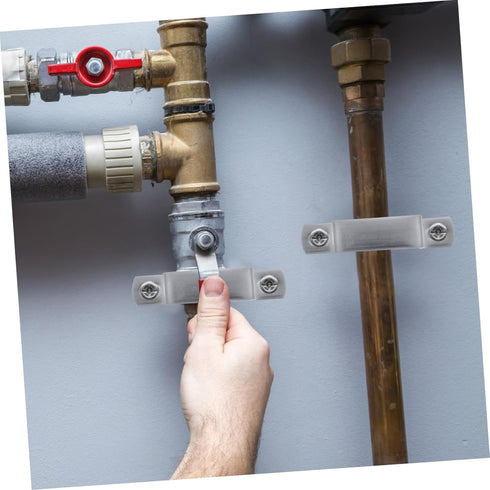 4pcs Square Tube Buckle U Clamps Square Tube Connector Square Tube Clamps Square Clamps U Clips Snap Machine U Brackets for Mounting Cable Clamp 3...