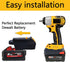 for Milwaukee to Dewalt Battery Adapter, for Milwaukee M18 18v Lithium Battery Convert to Dewalt 18v-20v Lithium Batteries, Converter MIL18DL Use ...