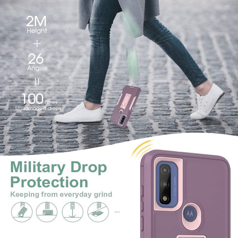 Compatible with Motorola G Pure Case, Moto g Power (2022) Case, Full Body Protection with Magnetic Kickstand Car Mount, Shockproof Moto G Pure Hea...