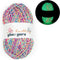 100g/3.5oz BulingBuling Acrylic Glow in The Dark Yarn,Colourful Yarn -Worsted Fine #2 Yarn - 240M/262Yards ?Beginners Yarn for Crochet and Knittin...