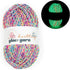 100g/3.5oz BulingBuling Acrylic Glow in The Dark Yarn,Colourful Yarn -Worsted Fine #2 Yarn - 240M/262Yards ?Beginners Yarn for Crochet and Knittin...