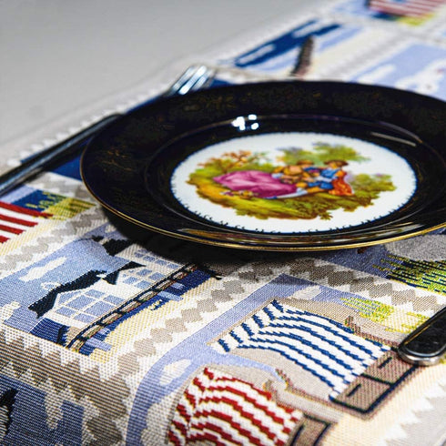 Homvare Table Setting Full Length Runner for Holiday Dinner, Friends & Family Gathering, Festivities, Cocktail Parties, Home Décor, Woven Tapestry...