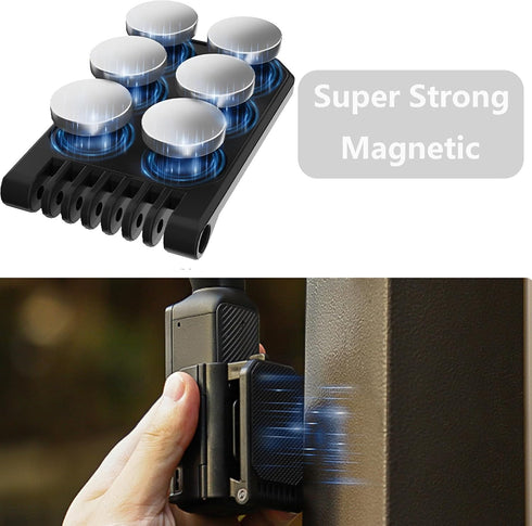 Magnetic Camera Desktop Base Stand Holder Expansion Adapter Mount Bracket Compatible with DJI Osmo Pocket 3 Accessories Adjustable Clip Clamp Moun...