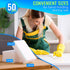 50Pcs Melamine Sponges for Cleaning - 10x6x2cm Magic Eraser Sponge Dish Sponges Kitchen Cleaning Supplies Baseboard Cleaning Tool White - Bathroom...