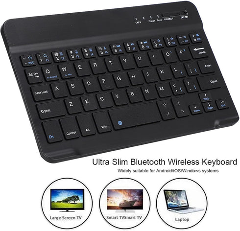 Zyyini Bluetooth Keyboard, 7inch Bluetooth Keyboard for Tablet, Mobile Phone, PC, Compatible for Windows for Android for iOS...