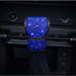 Bling Bling Auto Shift Gear Cover, Leather Auto Gear Shift Knob Cover with Crystal Glitter Bling Rhinestones for Girls,Lady Universal Fit (Blue)...