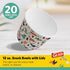 Glad for Kids Dinosaur Party Supplies - Heavy Duty Disposable Paper Snack Bowls with Lids, Perfect for Birthday Parties, Colorful Party Plates. Gr...