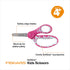 Fiskars 5" SoftGrip Blunt-Tip Scissors for Kids Ages 4-7 - Scissors for School or Crafting - Back to School Supplies - Pink/Turquoise Floral...