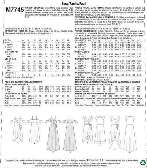 McCall's Patterns Misses' Dresses...