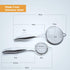 Jean-Patrique Stainless Steel Tea Strainer + Sifter for Baking - Set of 2 - Fine Mesh and Durable Construction...