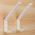 4PCS Helmet Holders Plastic Hanging Hooks Wall Mounted Hangers Hat Glove Bag Shoe Clothes Rack (White-4PC)...