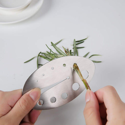 Herb Stripper Tool, Stainless Steel Herb Leaf Zipper for Kale, Chard, Collard Greens, Rosemary and Thyme...