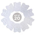 Neat Solutions 2-Ply Knit Terry Solid Color Feeder Bibs in White - 20 Pack...