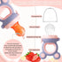 Baby Solids/Frozen Fruit Feeder Pacifier, Infant Teether Toy 4M+, BPA-Free Silicone Pouch & Nipple, Safely Introduce Solids, Teething Relief, 2-Pa...