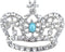 Alilang Vintage Inspired England Royal Prince Queen Crown Crystal Rhinestone Pin Brooch...