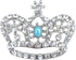 Alilang Vintage Inspired England Royal Prince Queen Crown Crystal Rhinestone Pin Brooch...