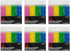 Birthday Candles, Polka Dot Stars, Set of 6 Packs - Total of 144 candles...