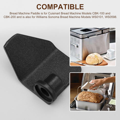 Bread Machine Kneading Paddle, for Cuisinart Bread Machine Maker BK-100 and CBK-200-2 Pcs...