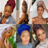 Kachanaa Satin Head Scarf Wraps African Women' Soft Long Scarf Shawls Stretch Turbans Solid Color Headbands for Black Women(Dark gray)...