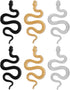 3 Pairs Snake Earrings Set Gold Sliver Black Punk Gothic Snake Earrings Long Dangle Serpent Earrings Curved Snake Shaped Ear Studs Snake Accessori...
