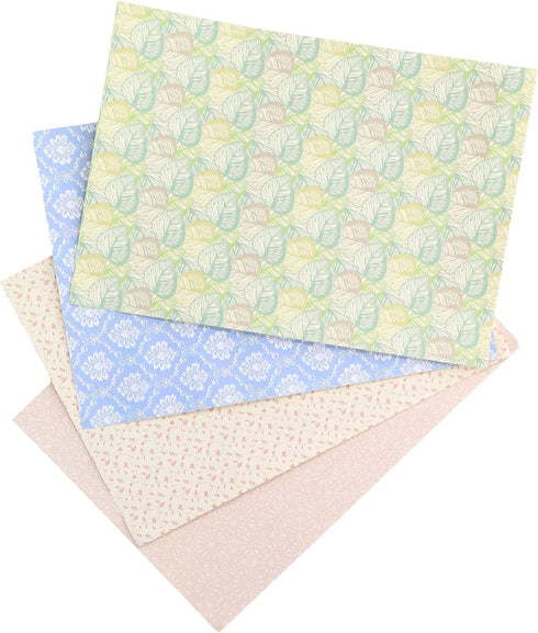 4 Sheets Dollhouse Wallpaper,Dollhouse Wallpaper for 1/12 Scale Dolls House,Different Patterns Lovely Miniatures Dolls House DIY Decor Accessories...