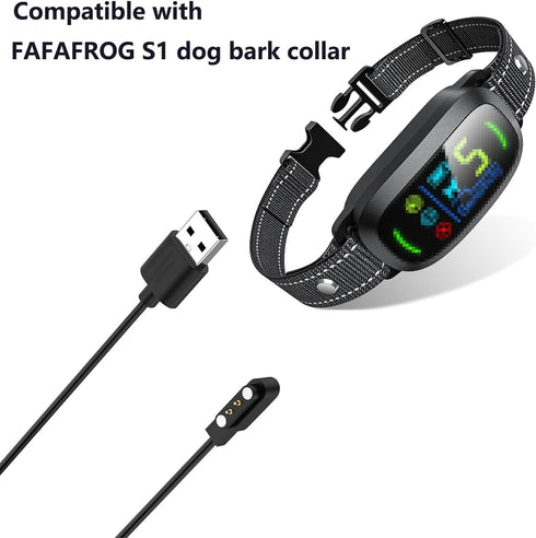 Dog Bark Collar Charger Replacement Only for FAFAFROG Dog Bark Collar, Magnetic Charging Cable...