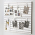 Pegboard Accessories Combination Wall Organizer,2PC of Clip, for Pegboard Shelf,Postcard Folder ?Photo Clip,White (Clips)...