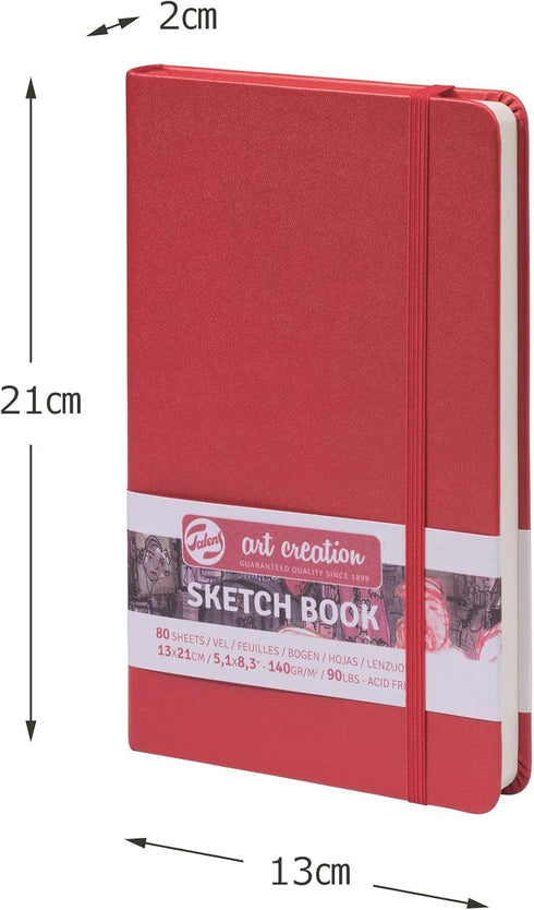 Talens Art Creation Sketchbook Red 13X21 cm, 140 Grams...