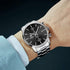 GOLDEN HOUR Fashion Business Mens Watches with Stainless Steel Waterproof Chronograph Quartz Watch for Men, Auto Date...