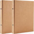 A5 Binder 2 Ring, A5 Binder, 2pcs Kraft Paper 2 Round Ring Binder Cover Protector for Journal Note Book Carrying Around Notes (A5-2Ring)...