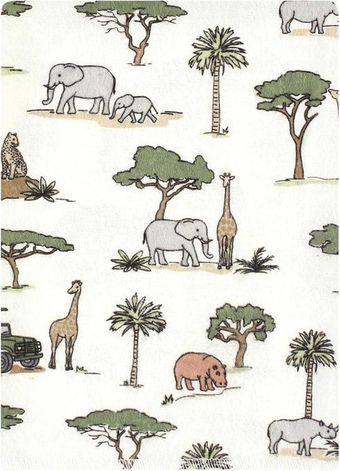 Hudson Baby Unisex Baby Cotton Flannel Burp Cloths Bundle, Going On Safari, One Size...