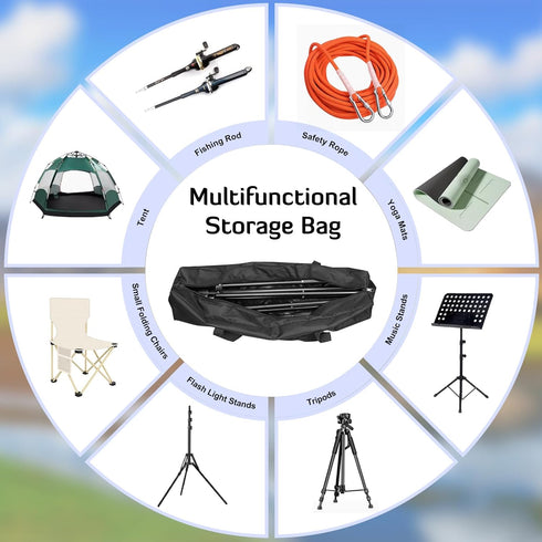 INFANZIA 35 Inch Tripod Carrying Case Bag, Zipper Foldable Storage Bag for Lights, Speakers, Booms, Umbrellas and Photography Accessories......