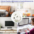 3 Prong to 2 Prong Adapter,YOELVN 3-2 Prong Grounding Outlet Converter, Portable Fireproof 200? Resistant Wall Outlet Plug Adapter,Three Prong Ada...